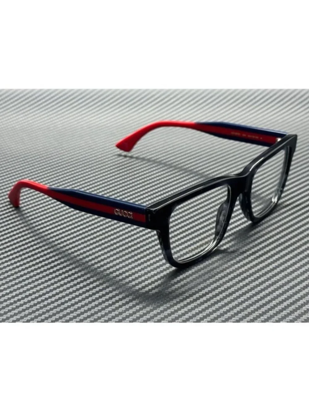 New Gucci Men Havana Blue Eyeglasses 53-19-145